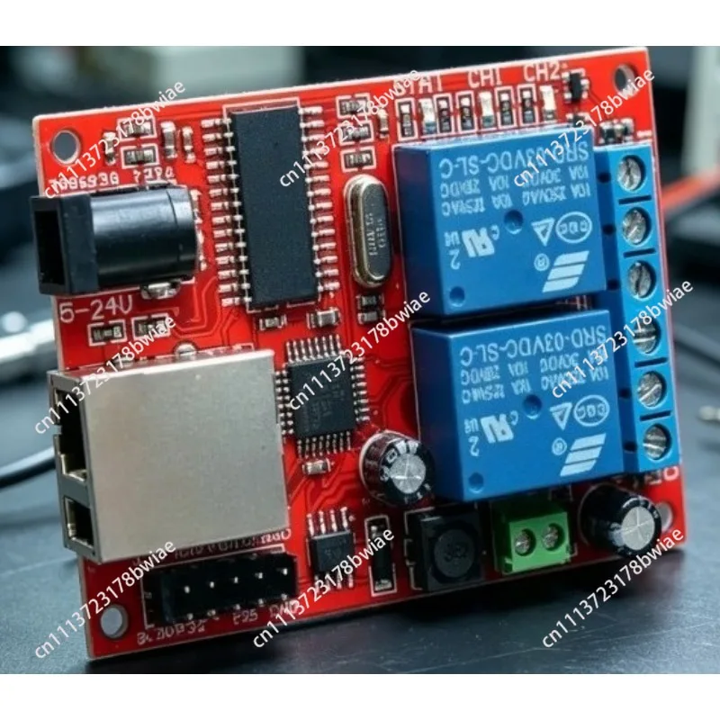 2+6 Ethernet Relay Controller Timer Board Outputs Internet for Android WeChat APP Remote Control VB Delphi