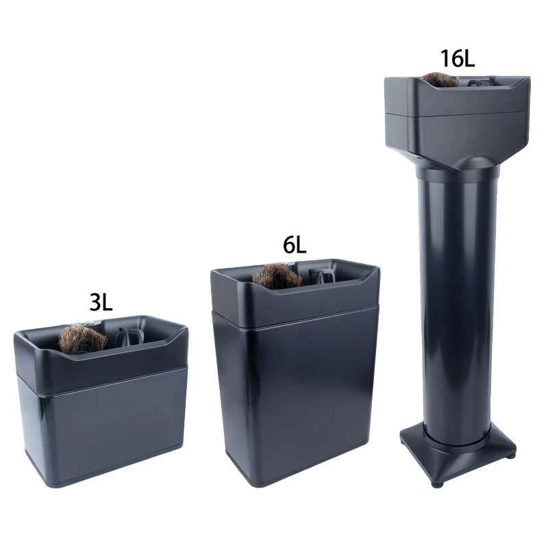 

16L Commercial Electric Coffee Grounds Percussion Box Automatic Coffee Handlebar Cleaner Electric Espresso Handlebar Brush 60W