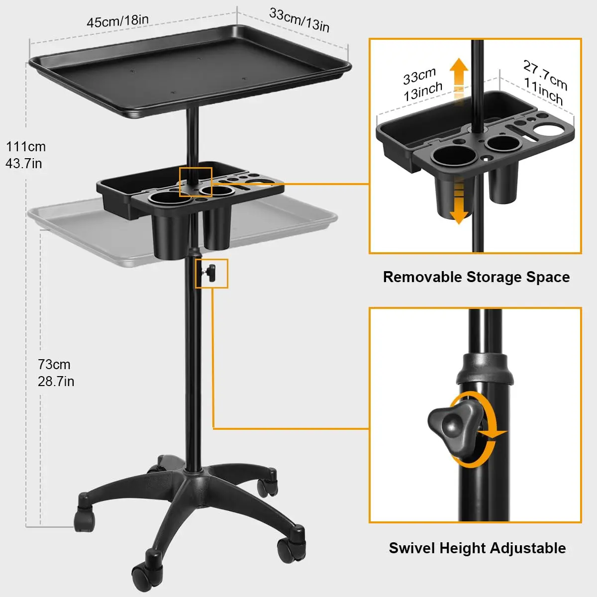 Рисунок 5 - Металлическая тележка для салона на колесах