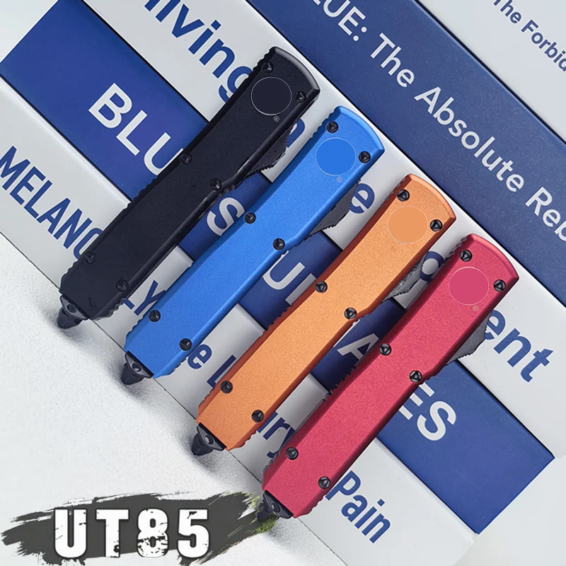 

Микро-нож серии UT85 UTX OTF Tech с лезвием Ultra D2, алюминиевой рукоятью с ЧПУ, для кемпинга, активного отдыха, самообороны, карманные ножи, инструменты EDC