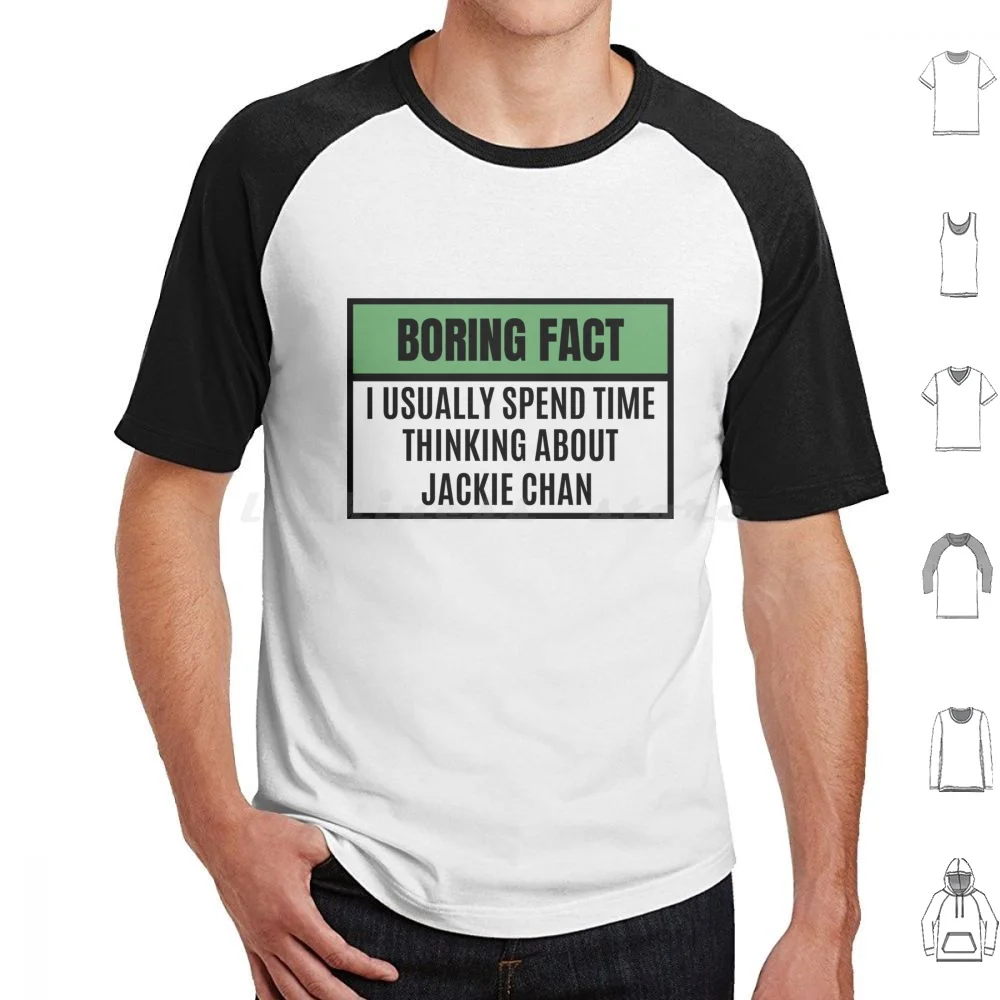 I Usually Spend Time Thinking About Jackie Chan-Jackie Chan T Shirt Big Size 100% Cotton Jackie Chan Jackie Chan Fan Jackie