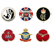 Clearance Sale Lovely Poppy Royal Nave End Racism Eagle Lapel Pin Metal Badge Jewelry Gifts