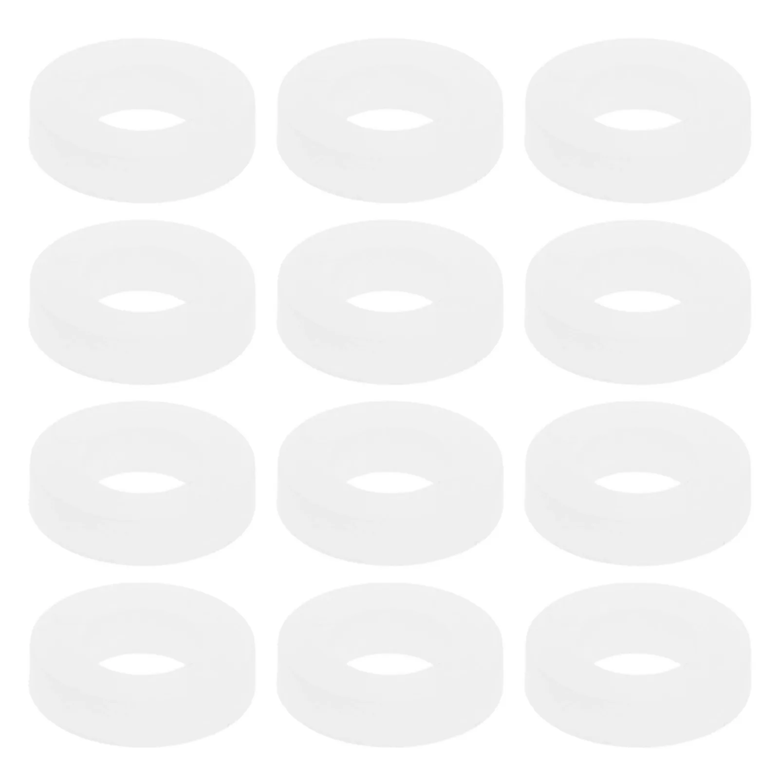 

100 Pcs White Gasket Drum Washer Plastic Flat Replacement Accessories Washers Small Kit