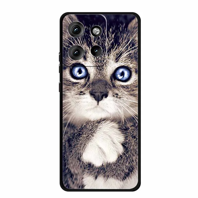 For Motorola Edge 50 Neo Case Animals Soft Silicone TPU Phone Cases Back Cover For Motorola Moto S50 5G Wolf Protector New Coque