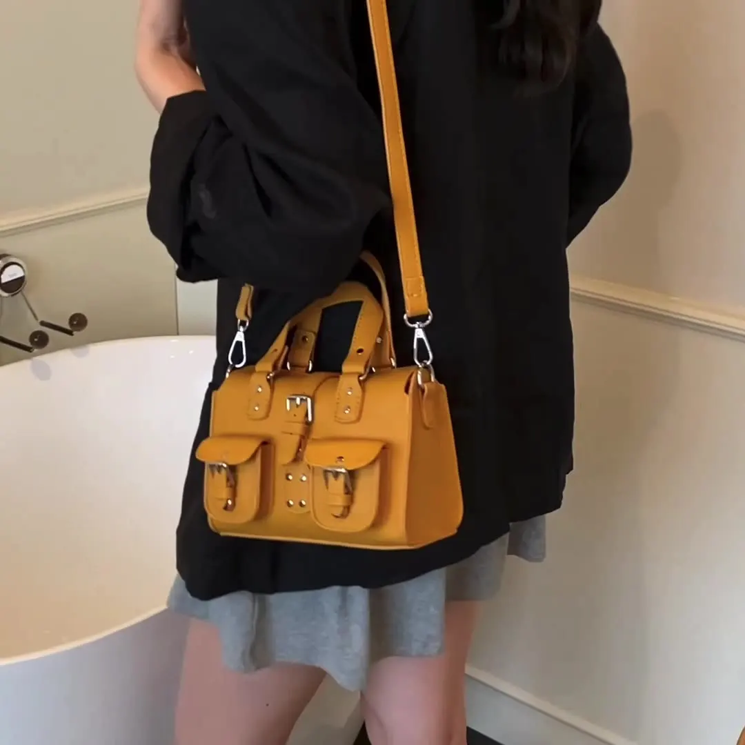 

Classic Fashionable Women's Small Square Bag Solid Color High-end Personalized Design PU Shoulder Bag 2025 New Crossbody Bag