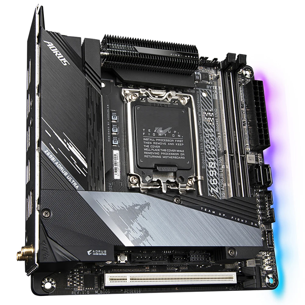 

For Gigabyte Z690I AORUS ULTRA LGA1700 Z690 2*DDR5 64GB Mini-ITX Desktop Motherboard