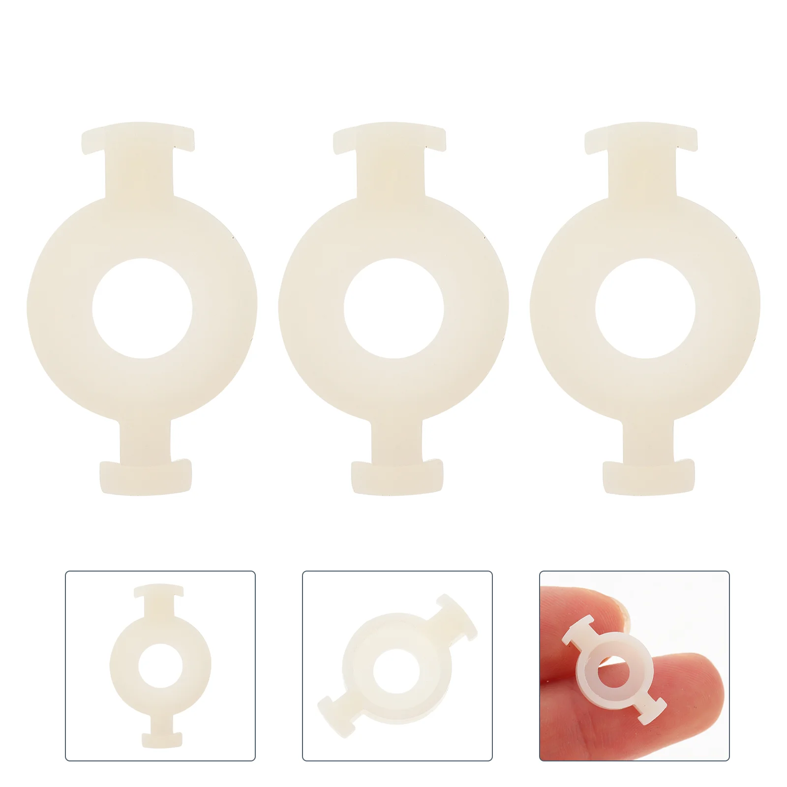 

3 Pcs Small Piston Holders Plastic Trumpet Spring Accessories Button Pads Alto Horn Plate Valves Useful