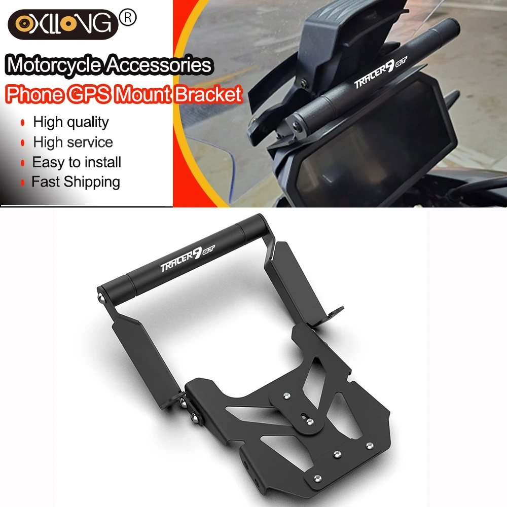 2025 Tracer 9 GT+ Motorcycle Access Phone GPS Navigation Mount Bracket Extension Holder For Yamaha Tracer 9GT+ Plus 2023 2024 