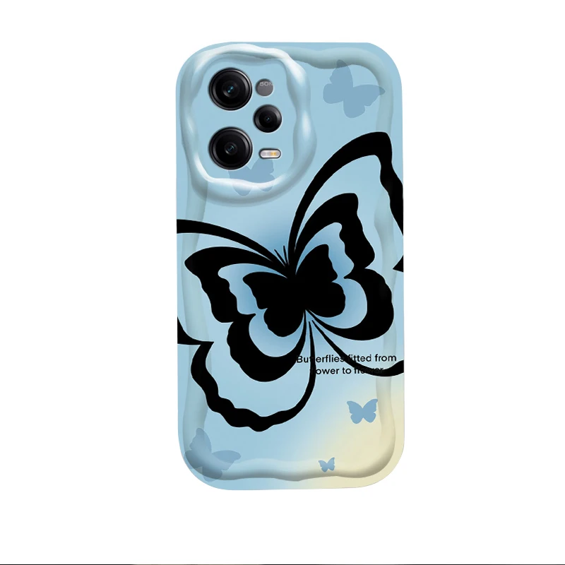 حافظة فاخرة على شكل فراشة ثلاثية الأبعاد لهاتف Xiaomi Redmi Note 14 13 12 11 10 9 Pro Plus 14S 12S 11S 10S 9S Redmi 14C 14R 13C 12 4G 5G