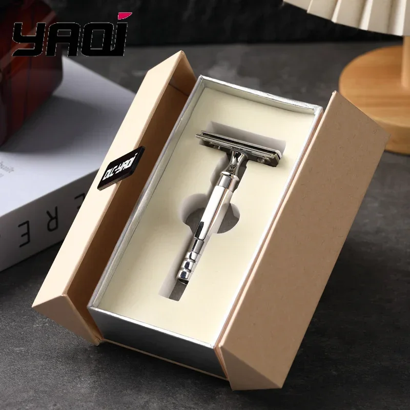 

2026 YAQI THOT Stainless Steel Safety Razor - length 75mm 1.35mm gap High quality Professional Luxury Grooming Essentials