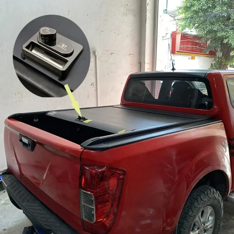 

Waterproof Hard Retractable Pickup Truck Bed Cover Aluminum Foldable Lid With Password Lock