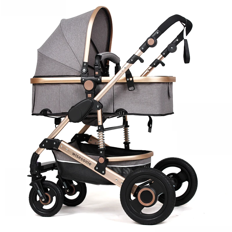 Light-Weight Flax Series Stroller With Zipper Dismounting Awning/Pink Baby Trolley Baby Supplies & Products