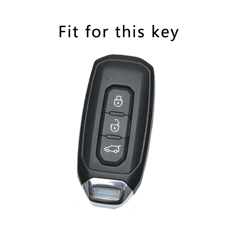 TPU หนัง Smart Remote Key Shell Fob พวงกุญแจสำหรับ Ford Territory EV Protector อุปกรณ์เสริม