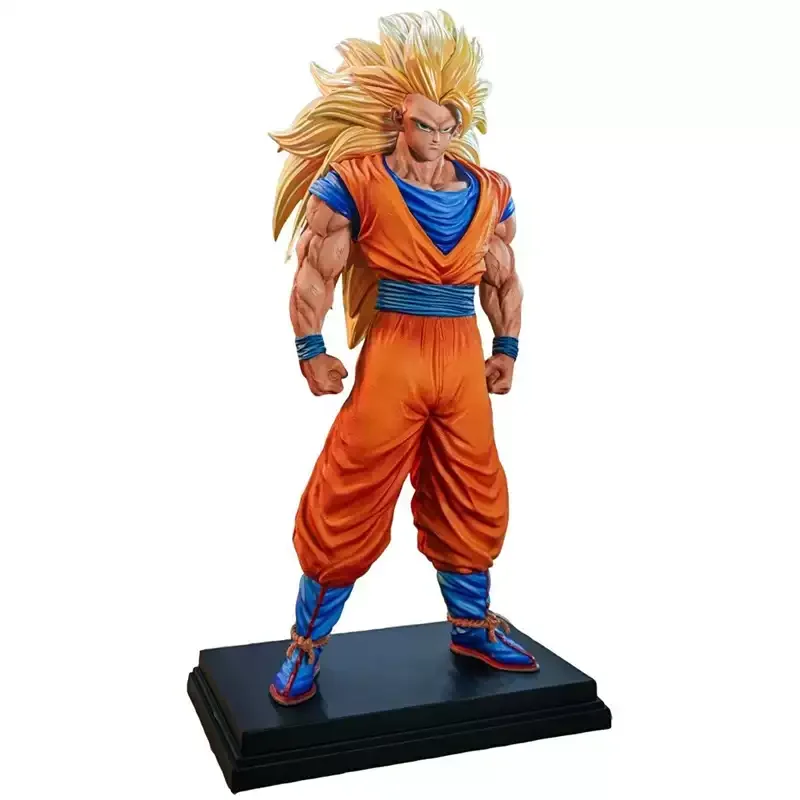 2025 Hot Jt Speelgoed Dragon Ball Anime Figuur Son Goku Beeldje Ssj3 Goku Beeldje Super Saiyan Goku Figuren Gk Standbeeld Model Jongen Gift