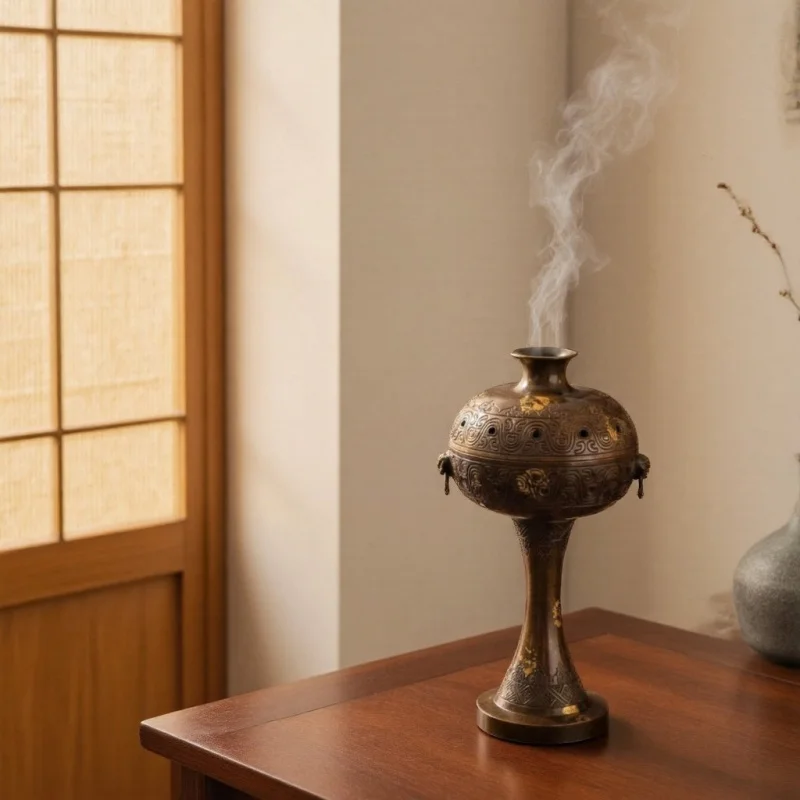 Hanwen Shenglihao home decor crafts office decoration desk creative ornament sandalwood auspicious cloud incense burner