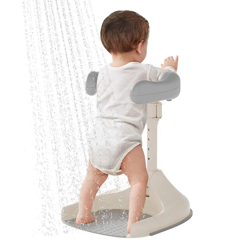 

Baby Shower Stand Adjustable Height Baby Shower Stand With Anti-Slip Base Foldable Portable Bathing Device Wash Seat For Kids Bo