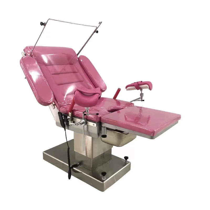 Electrical Gynecological Obstetric Examining Bed childbirth delivery chair Operating table with Basket for sale