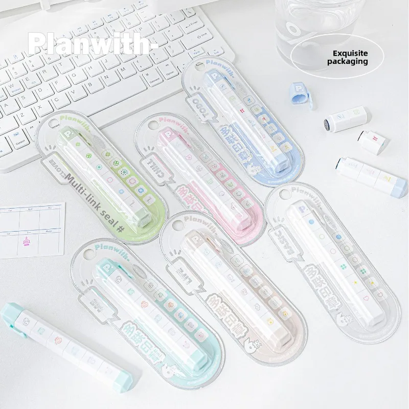 

Набор штампов для ежедневника в форме ручки: милые штампы для списков дел, съемные чернильные штампы, декоративные штампы для планировщика и дневника в форме сердца, подарок для детей