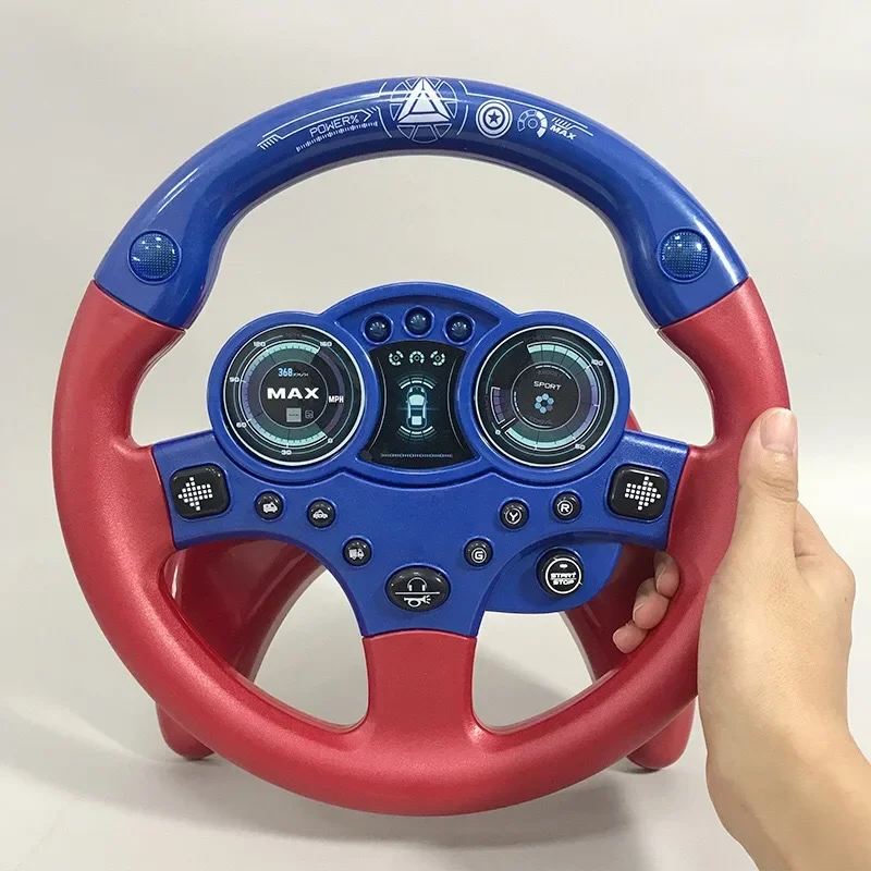 Car Seat Steering Wheel Toy for Babies, with Lights & Sounds to Keep Child Happy & Engaged on Long Car Rides