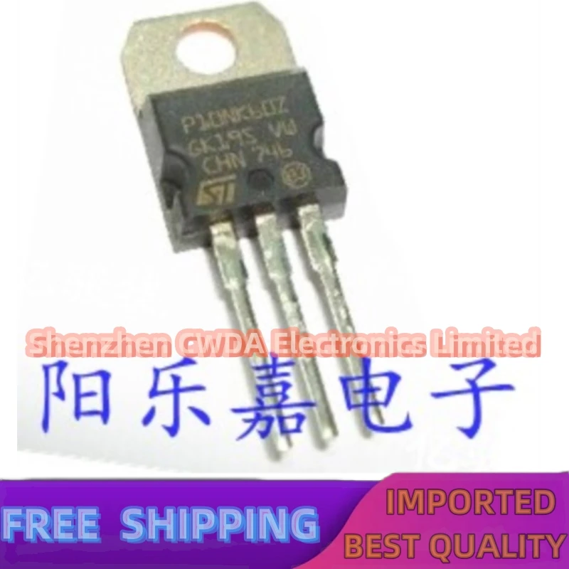 10PCS-20PCS  MOS P10NK60Z STP10NK60Z 10A/600V  TO-220 In Stock 