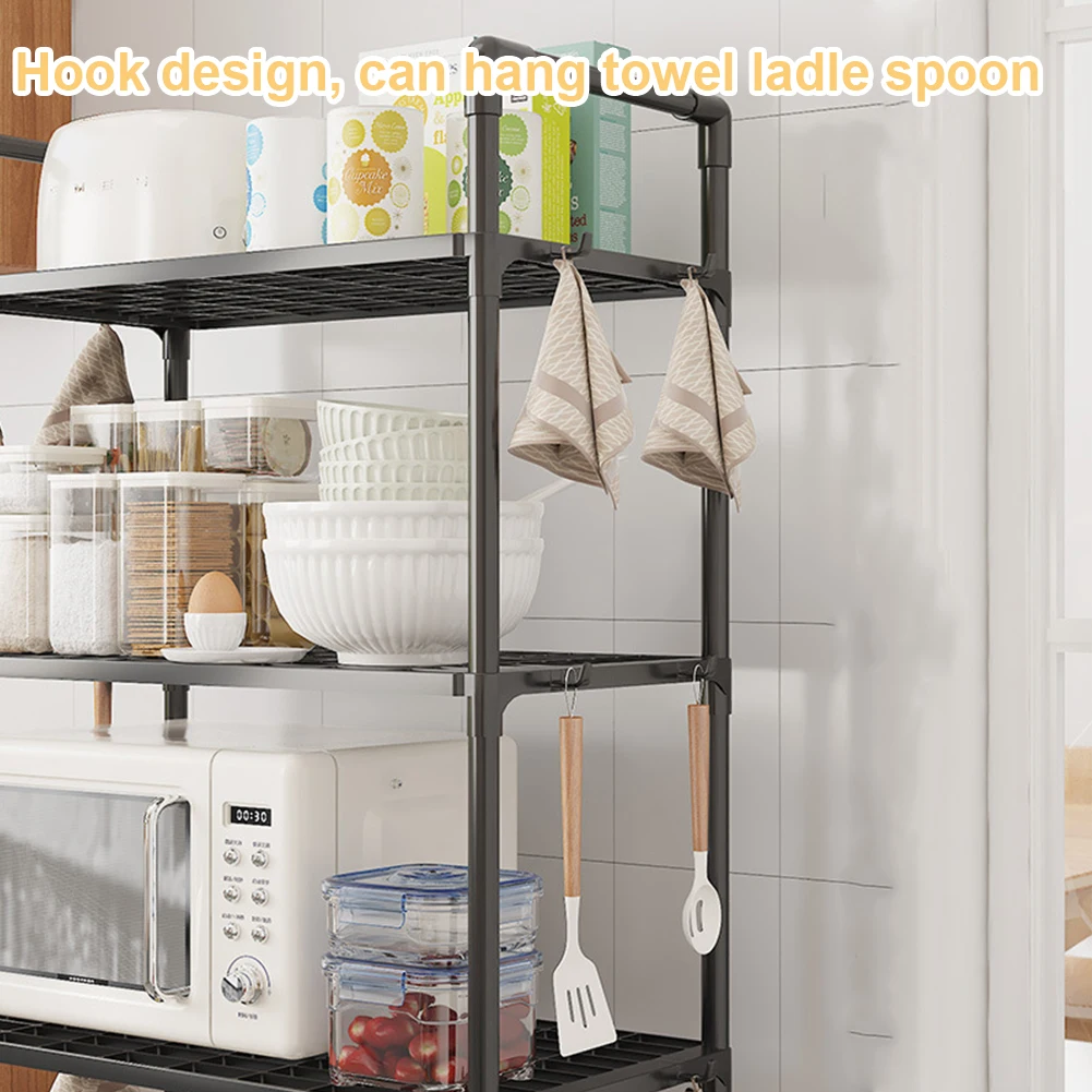 5-stöckiges Regal, Schwerlast-Lagerregal mit 30 kg Tragkraft, Standregal für Küche, Speisekammer, Schrank, Bad, Waschküche, Garage