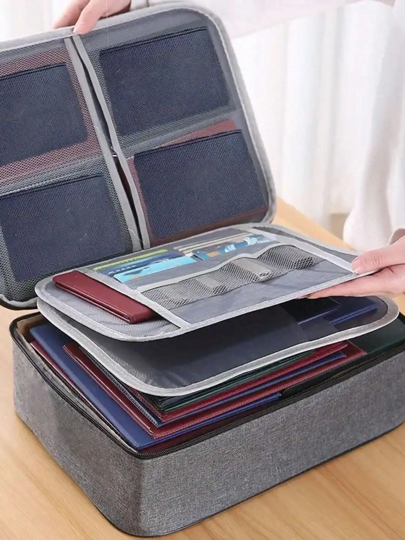 

WHICHLIFE 1pc Portable File Bag Back To School