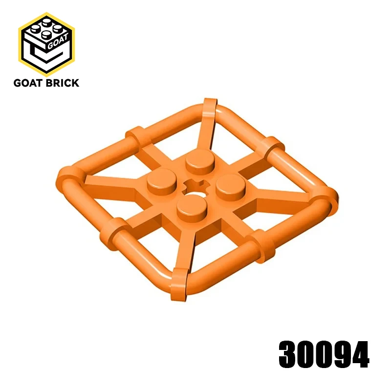 

10 шт. детали MOC 30094, модифицированная пластина 2x2 с решетчатой рамой, квадратные совместимые кирпичи, строительные блоки «сделай сам», частицы, детская игрушка в подарок