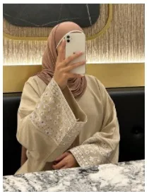 자수 장식 드레스, 단정한 바닥 길이 소매 아바야, 세련된 자수 장식 이브닝 가운, 라마단 전통 젤라비야 로브