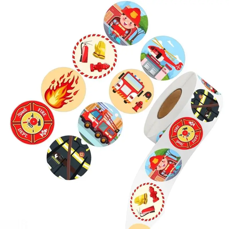 ملصقات D08B ملونة للأطفال، لاصقة متينة، ورق صديق للبيئة، أنشطة حرفية للفصل الدراسي #4