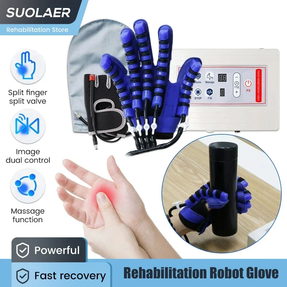 

Robotic Rehabilitation Gloves Hand Training Equipment Hemiplegia Post Stroke Recovery Glove Finger Function Workout Recovery