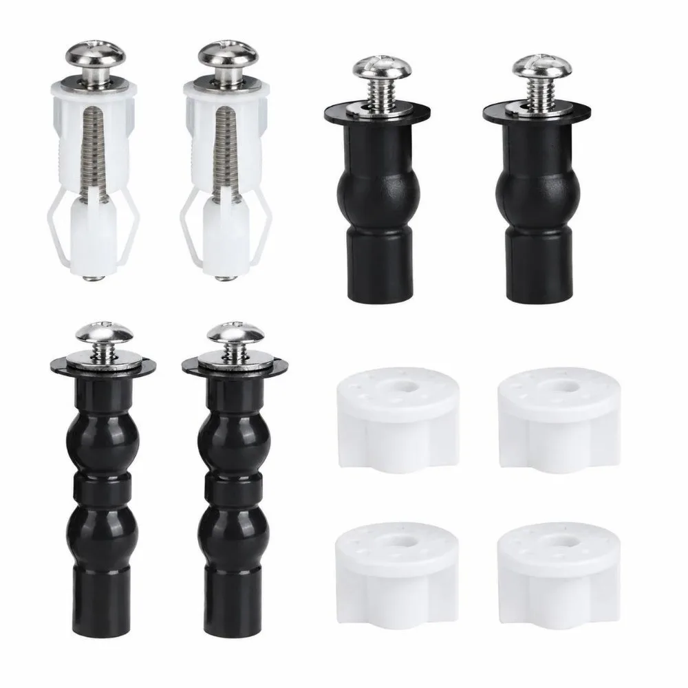 304 Stainless Steel Toilet Seat Screws Corrosion Resistant Universal Fit Toilet Cover Bolts Complete Kit Toilet Accessories Set