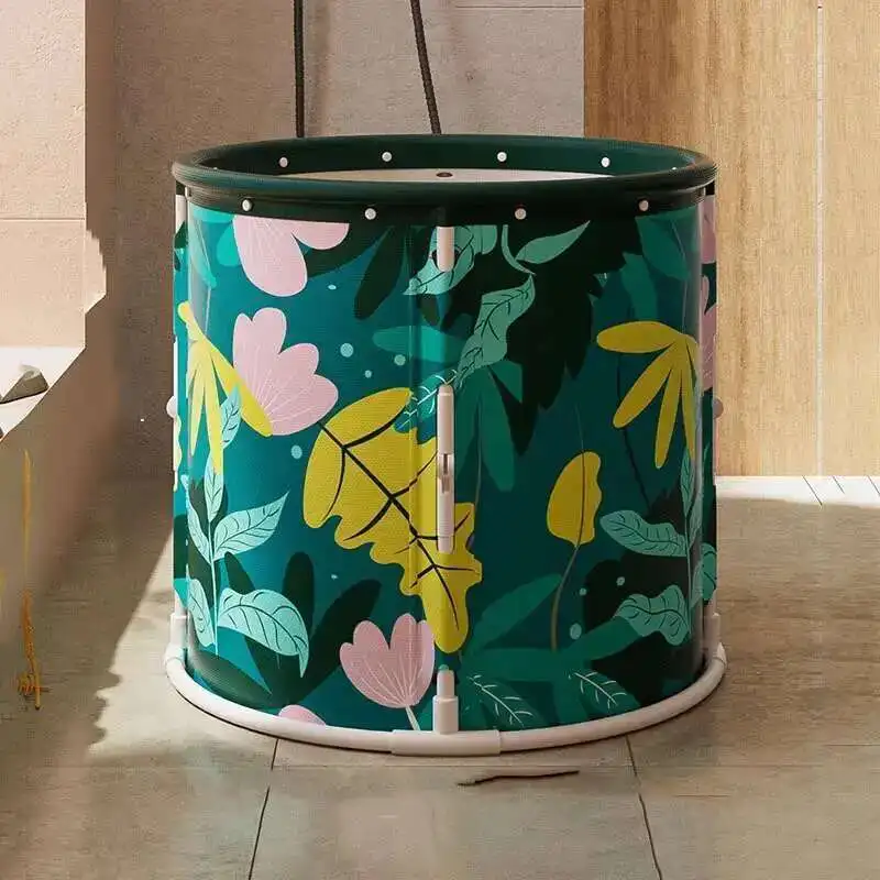 

Miniature Shower Bathroom Bathtubs Strong Portable Sit Bucket Adults Bathtub Folding Bath Baignoire Gonflable Adullte Furniture