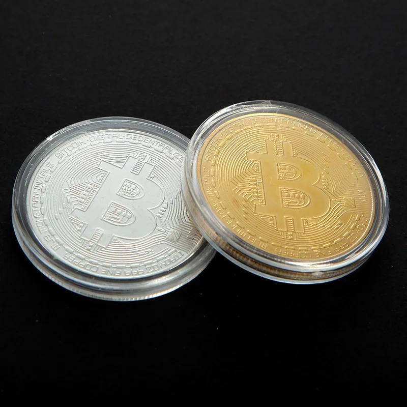 Creatieve Souvenir Vergulde Bitcoin Coin Collectible Grote Gift Beetje Munt Art Collection Gouden Herdenkingsmunt