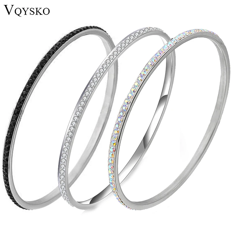 Hurtownia bransoletek ze stali nierdzewnej Biżuteria damska z dobrą przezroczystą kryształką CZ
