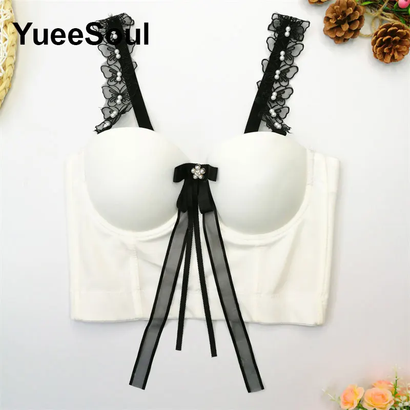 White Corset Top 2026 Summer Sleeveless Women Crop Tops Y2K Aesthetic Sweet Cute Wedding Party Club Sexy Bustier Tank Top