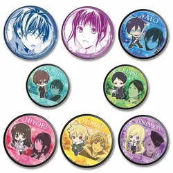 Anime Noragami Brooch Pin Cosplay Yato Yukine Cute Cartoon Badges Handmade Tinplate Brooches Badge for Decoration Gifts