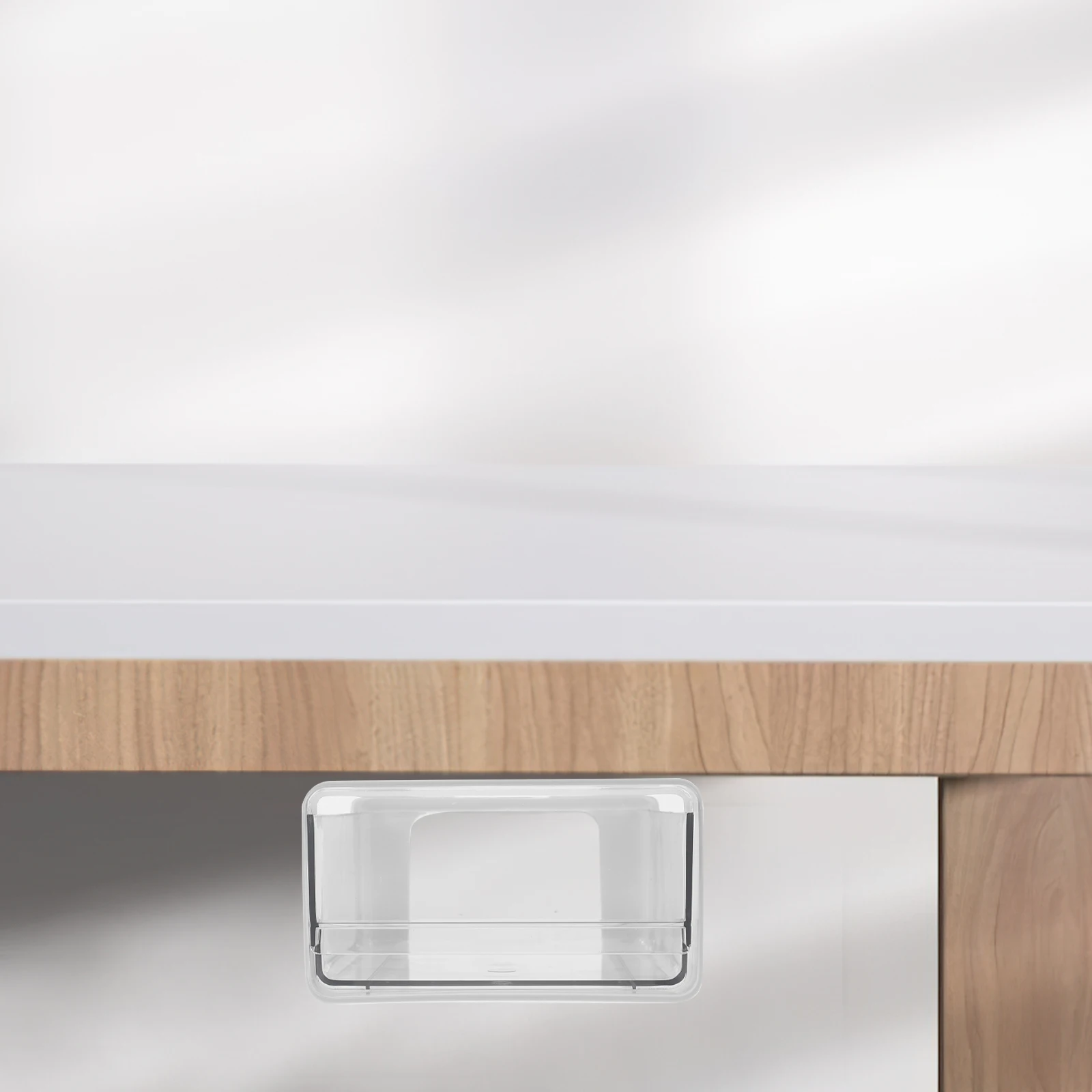 

Adhesive Under Desk Storage Box Hidden Drawer Organizer For Office Desk Stationery Supplies Hips Pet Resistant