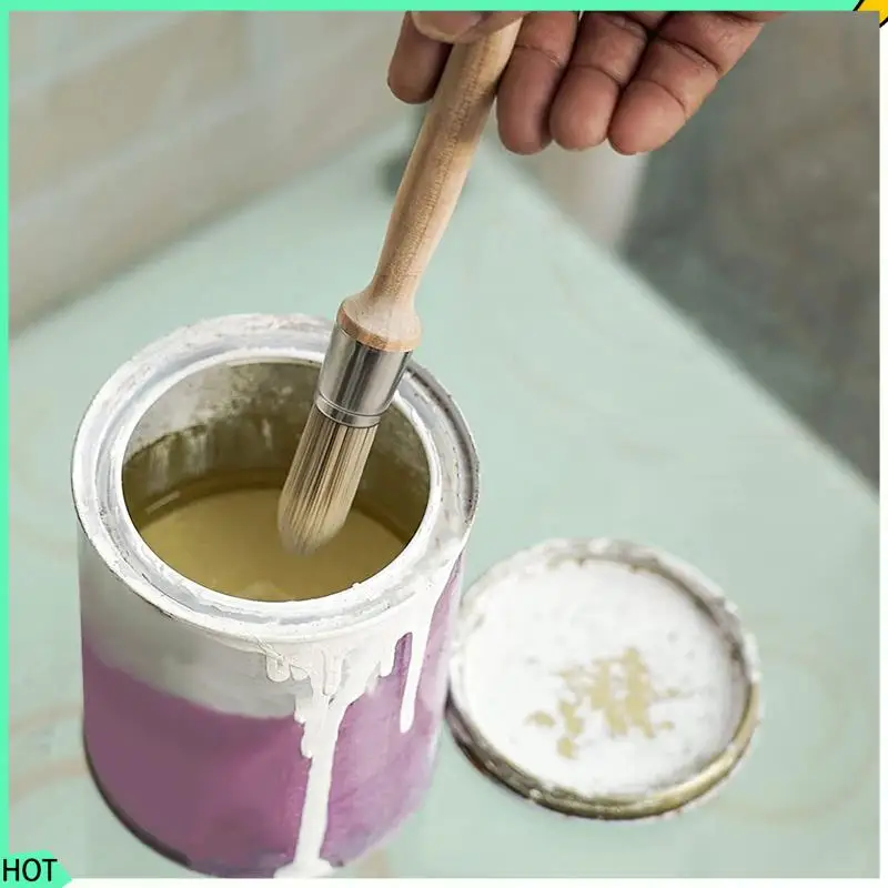 AWAH 2X Trim Paint Tools, 0.6 Inch Wall Small Paint Brush, Repair, Edge Paint Tools, House Wall Edge Round Paint Brush