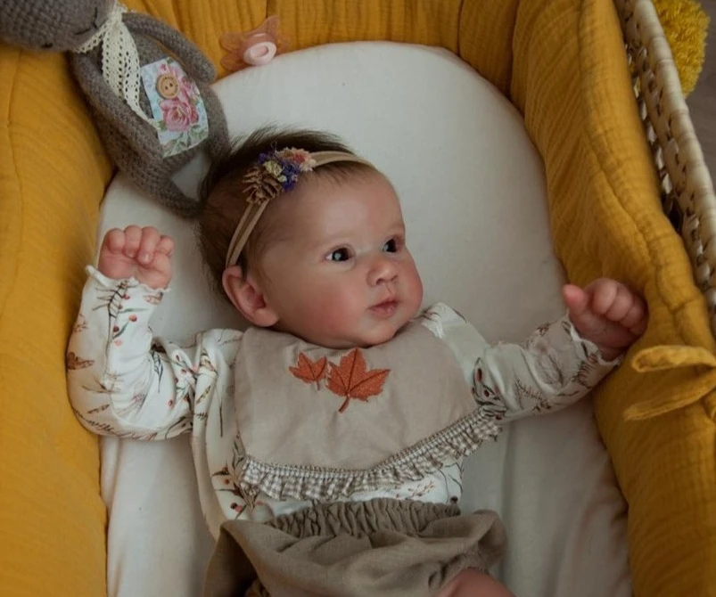 NPK 21'' High Quantity Reborn Baby Piper By ANDREA ARCELLO Fresh Color Soft Touch Lifelike Unpainted Kits with COA