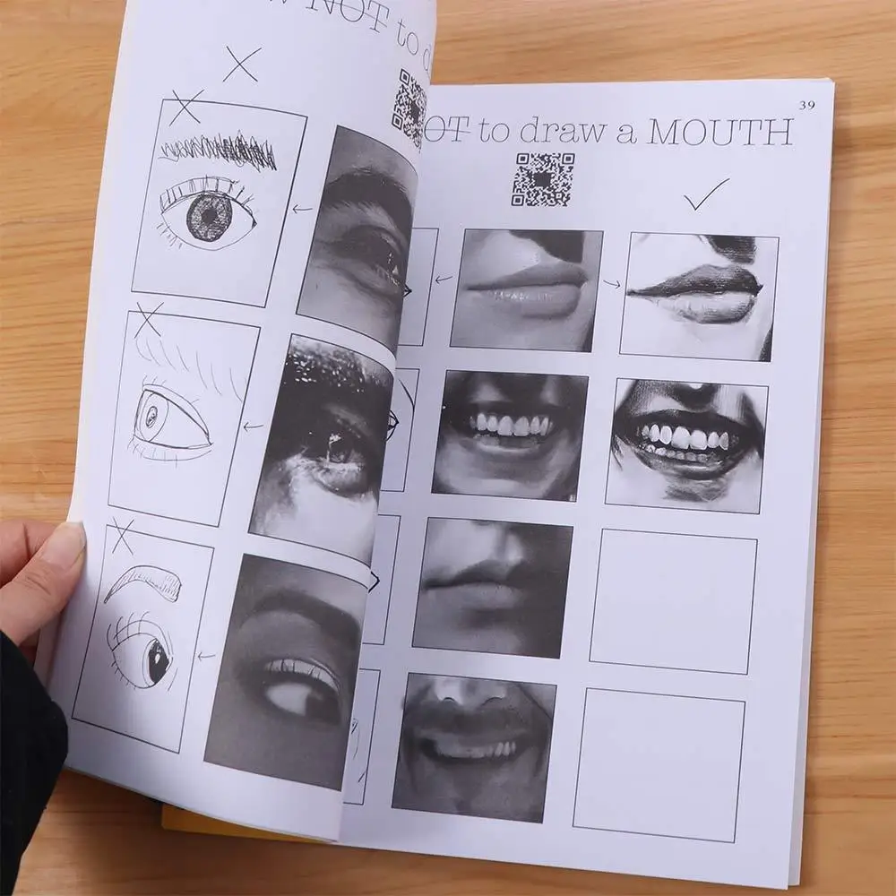 Professional This Is Not a Sketchbook Thick Paper Interactive Workbook Art Class Drawing Book Hardcover with Lined Blank Pages