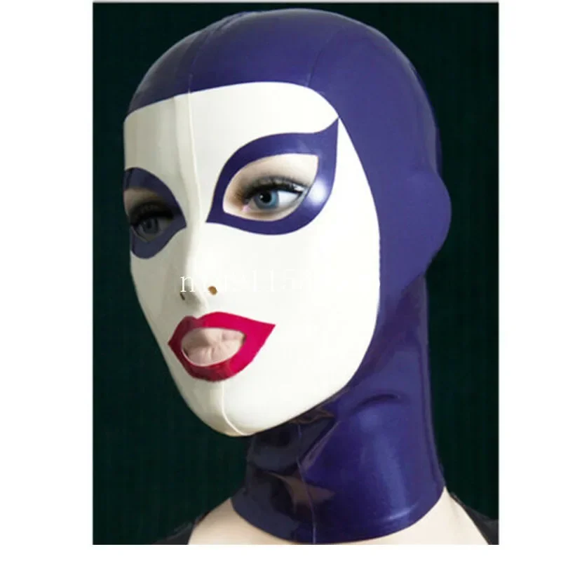 Latex Mask Open Eyes and Nostrils Rubber Unisex Fancy Hood Party Clubwear Cosplay Costumes