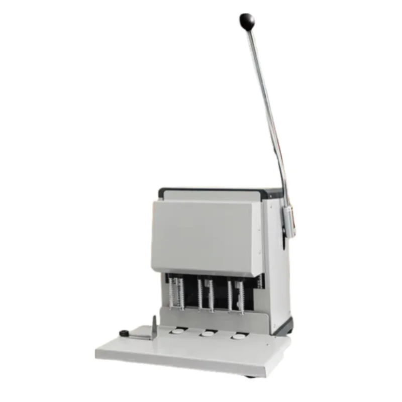Three-hole punching machine non-adjustable hole spacing archive and financial voucher binding machine Manual electric puncher