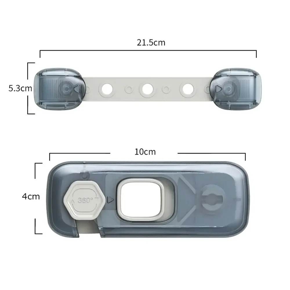 الأشرطة المضادة للفتح قفل الباب مشبك مزدوج أقفال خزانة معدات حماية الطفل أقفال باب الثلاجة أقفال سلامة الطفل