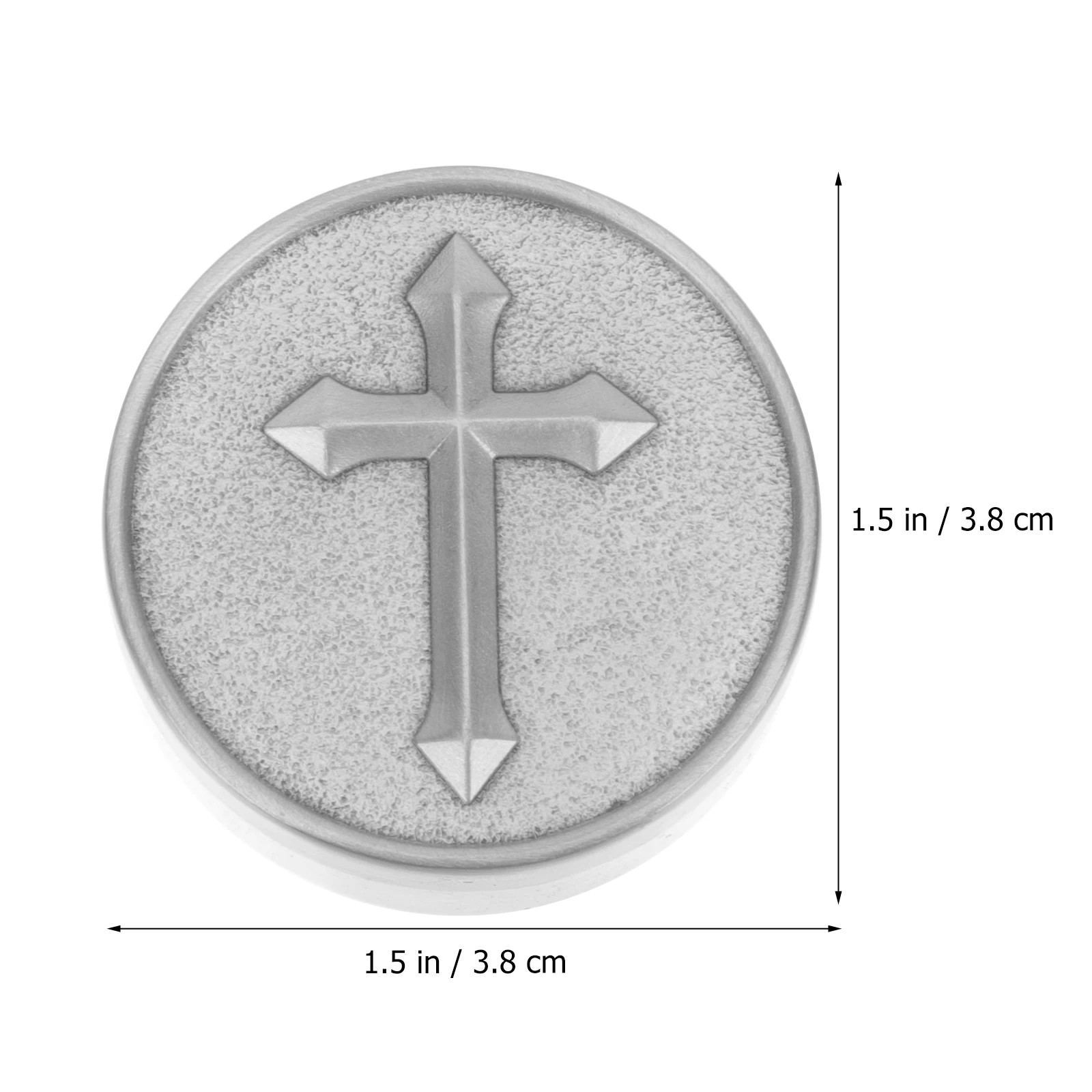 

Crucifix Cross Jewelry Storage Ring Container Retro Alloy Ring Box Metal Pills Cross Pattern Case Metal Case Mini Box