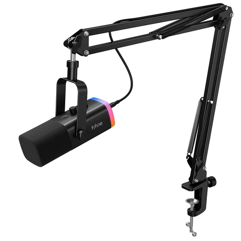 FIFINE AM8T Динамический USB-микрофон с RGB подсветкой — фото товара