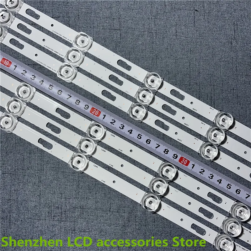 LED الخلفية بار لسامسونج UN43TU7000 UN43TU8000 UN43TU8200 UE43TU7100 UN43TU700DF BN96-50319A 50320A LM41-00868A 00867A 3V
