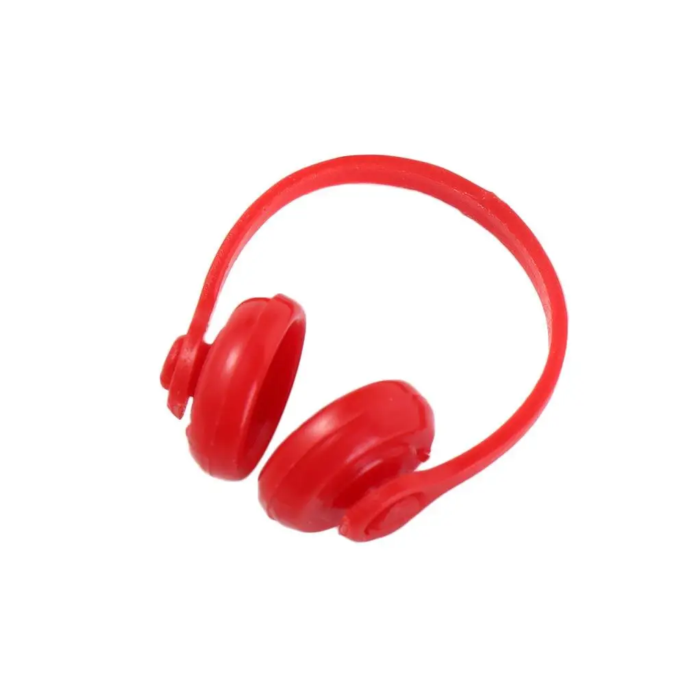 Dollhouse Props Dollhouse Headphone Model Classic 1/12 Scale Miniature Headset Model Plastic Miniatures Wireless Earphone