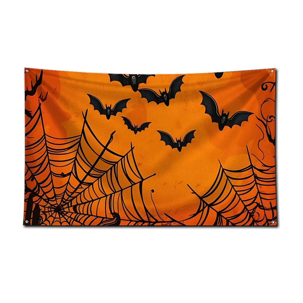 Halloween theme Flag 3X5 Ft Personalized Flags Design Your Image Funny Tapestry Poster Dorm Room, Living Room, Bedroom