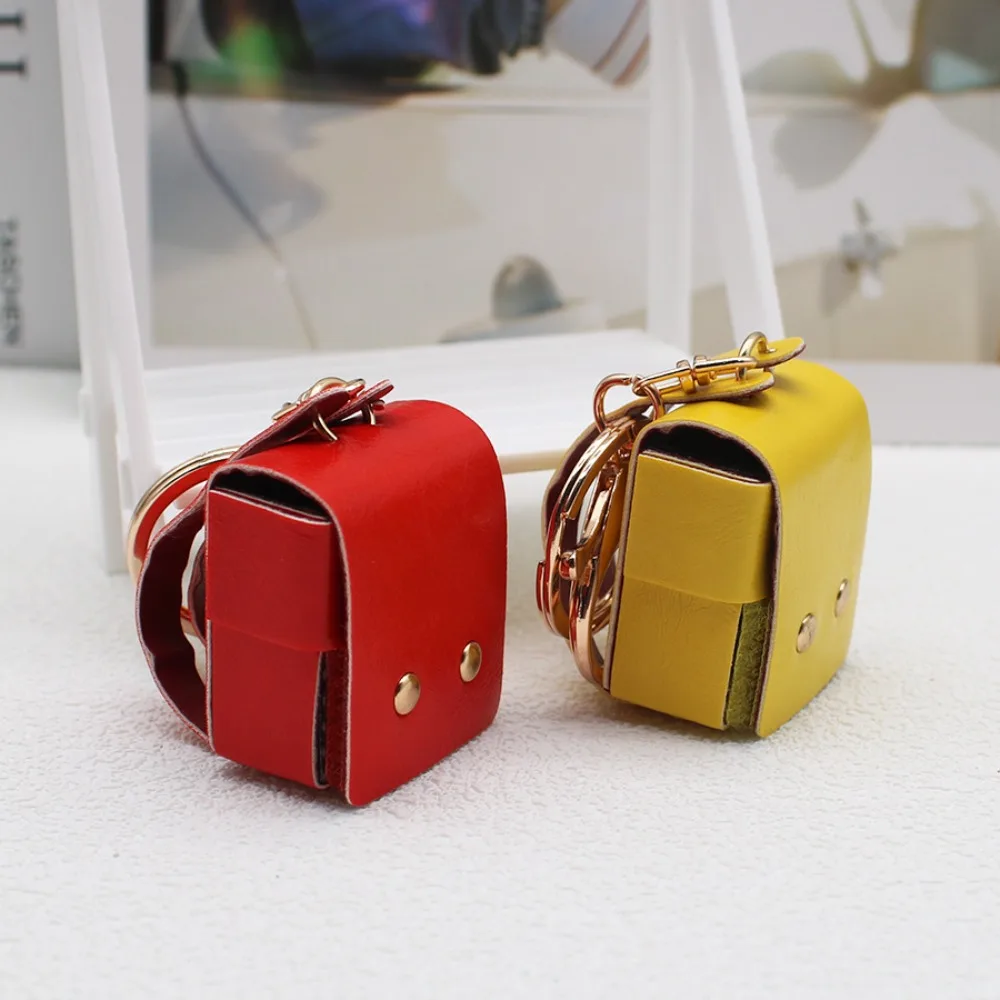 

Милый однотонный мини-рюкзак-брелок-кошелек из искусственной кожи, кукла, маленький рюкзак, портмоне, школьная сумка, кулон, игрушка, кулон