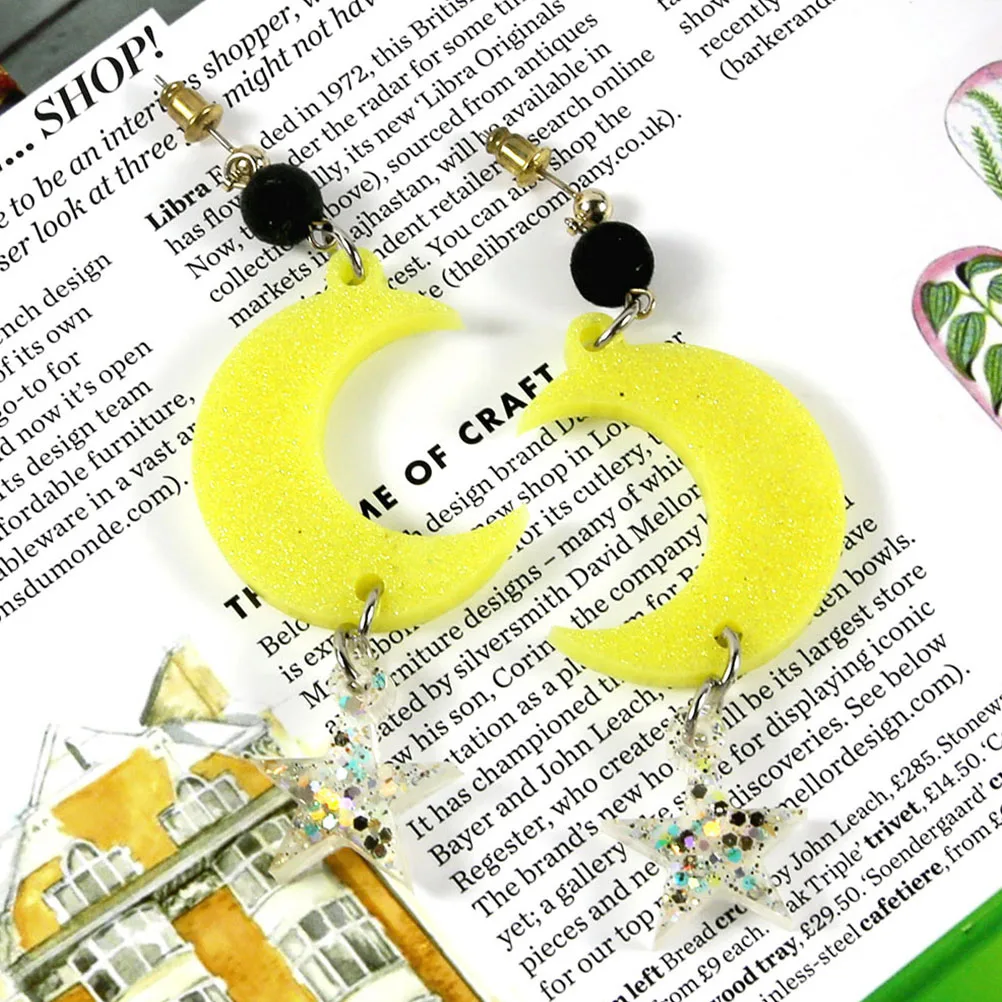 

3 set Star Moon Earrings Moulds Crystal Epoxy Molds 6 Sets Jewelry Making Tools Easy Application Unique Designs